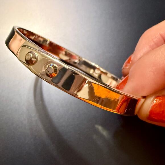 Robert Lee Morris Soho Silver Tone Bangle Bracelet RLM - Picture 4 of 9